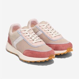 NEW GrandPro Wellesley Runner Sneaker Suede Shoes Pink Women's 6.5